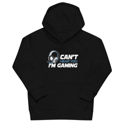 Can't Hear You I'm Gaming Kids eco hoodie - Mainstream Freedom