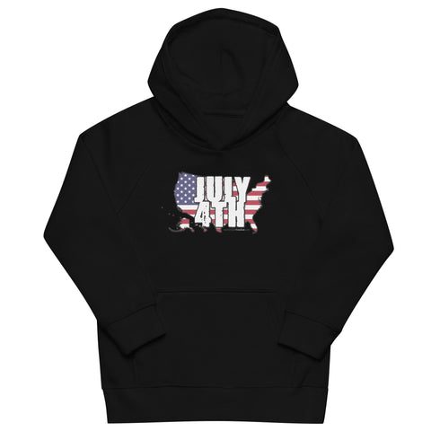 July 4th Kids eco hoodie - Mainstream Freedom