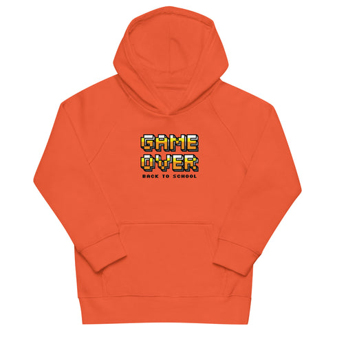 Game Over Back To School Kids eco hoodie - Mainstream Freedom