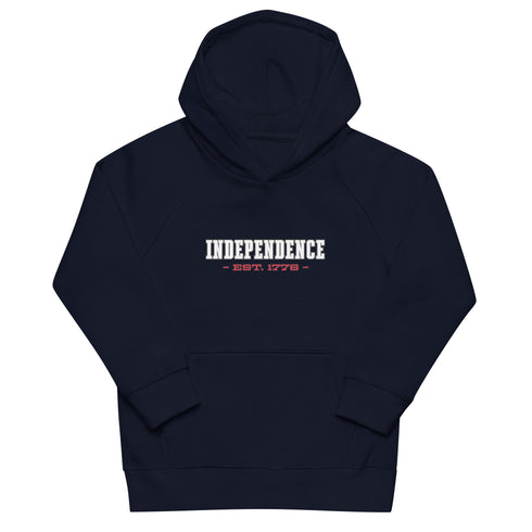Independence Est. 1776 Kids eco hoodie - Mainstream Freedom