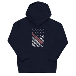 Freedom Grunge Flag Kids eco hoodie - Mainstream Freedom