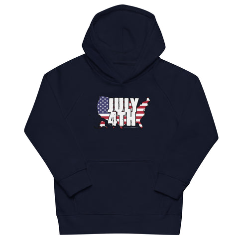 July 4th Kids eco hoodie - Mainstream Freedom