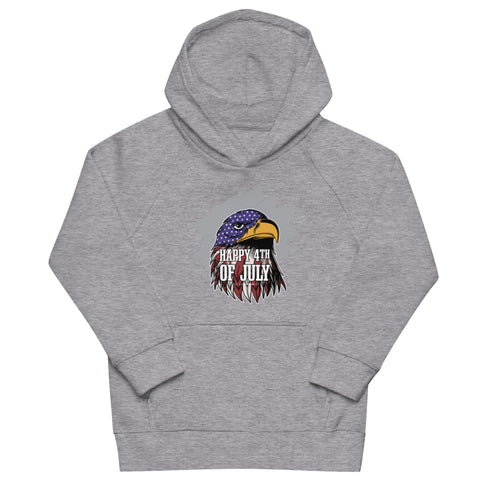 Happy 4th Of July Kids eco hoodie - Mainstream Freedom