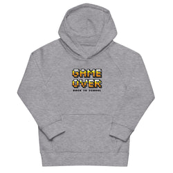 Game Over Back To School Kids eco hoodie - Mainstream Freedom