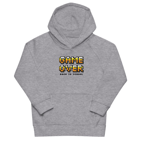 Game Over Back To School Kids eco hoodie - Mainstream Freedom