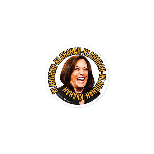 Laughing Kamala Harris Bubble-free stickers - Mainstream Freedom