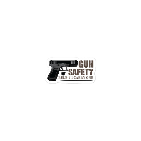 Gun Safety Rule #1 Carry One Bubble-free stickers - Mainstream Freedom