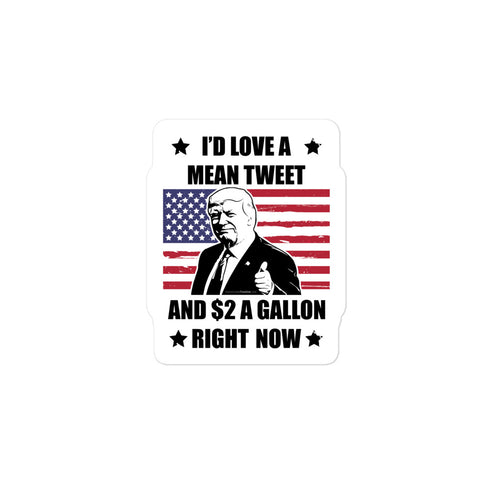 High Gas Prices Bubble-free stickers Mean Tweets Or High Gas Prices? - Mainstream Freedom