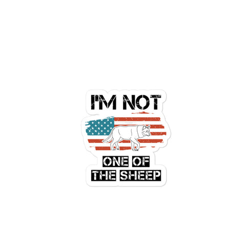 Products I'm Not One Of The Sheep Bubble-free stickers - Mainstream Freedom