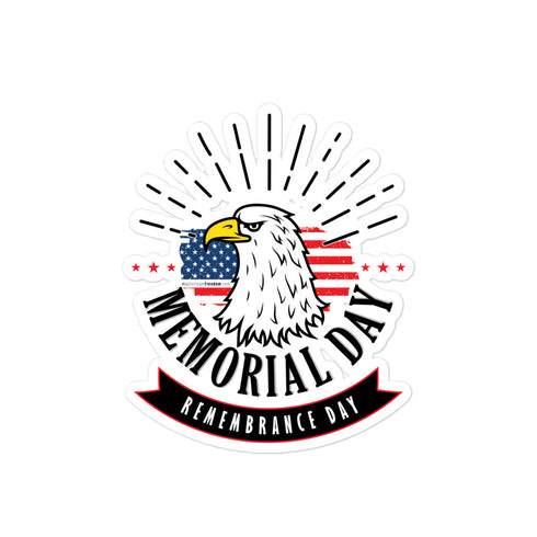 Memorial Day Remembrance Day Bubble-free stickers - Mainstream Freedom
