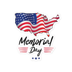 Memorial Day Bubble-free stickers - Mainstream Freedom