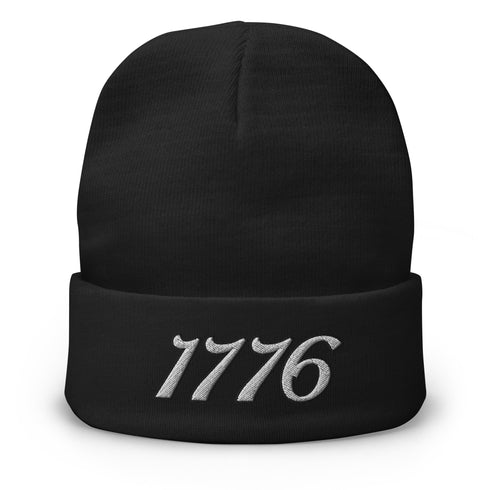 1776 Embroidered Independence Day Beanie - Mainstream Freedom
