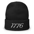 1776 Embroidered Independence Day Beanie - Mainstream Freedom