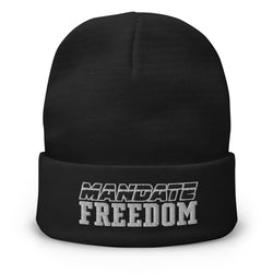 Mandate Freedom Embroidered Beanie - Mainstream Freedom