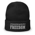 Mandate Freedom Embroidered Beanie - Mainstream Freedom