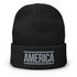 America Embroidered Beanie - Mainstream Freedom