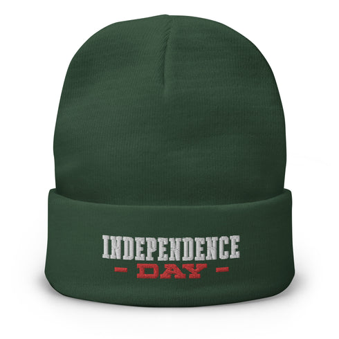 Independence Day Embroidered Beanie - Mainstream Freedom