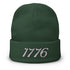 1776 Embroidered Independence Day Beanie - Mainstream Freedom