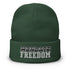Mandate Freedom Embroidered Beanie - Mainstream Freedom