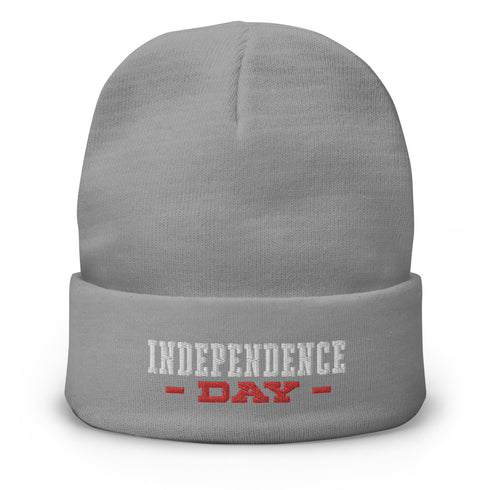 Independence Day Embroidered Beanie - Mainstream Freedom