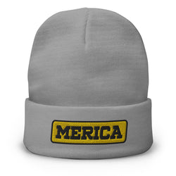 Merica Embroidered Beanie - Mainstream Freedom
