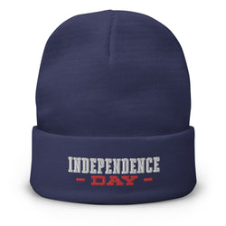Independence Day Embroidered Beanie - Mainstream Freedom