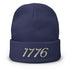 1776 Embroidered Independence Day Beanie - Mainstream Freedom