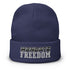 Mandate Freedom Embroidered Beanie - Mainstream Freedom