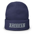 American (Pro-God, Pro-Life, Pro-Gun) Embroidered Beanie - Mainstream Freedom