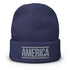 America Embroidered Beanie - Mainstream Freedom