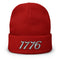 1776 Embroidered Independence Day Beanie - Mainstream Freedom