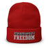 Mandate Freedom Embroidered Beanie - Mainstream Freedom