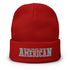 American (Pro-God, Pro-Life, Pro-Gun) Embroidered Beanie - Mainstream Freedom