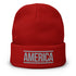 America Embroidered Beanie - Mainstream Freedom