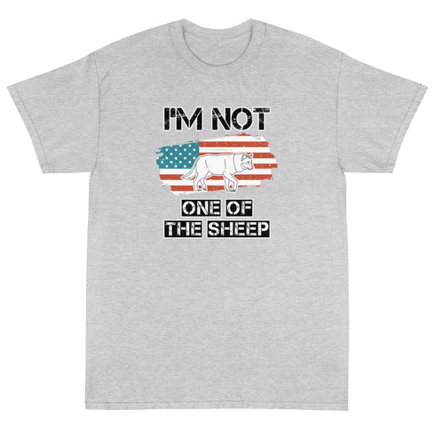 Im Not One Of The Sheep Short Sleeve T-Shirt - Mainstream Freedom