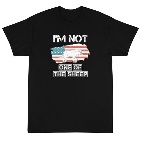 Im Not One Of The Sheep Short Sleeve T-Shirt - Mainstream Freedom