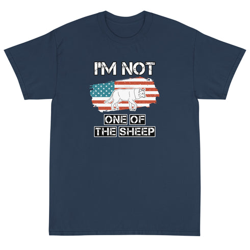 Im Not One Of The Sheep Short Sleeve T-Shirt - Mainstream Freedom