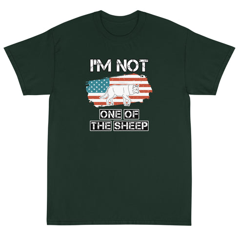 Im Not One Of The Sheep Short Sleeve T-Shirt - Mainstream Freedom