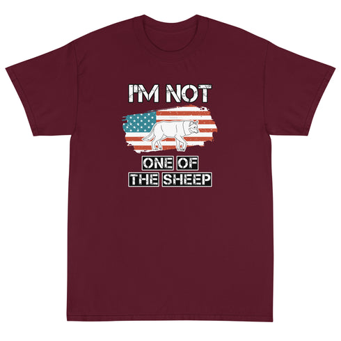 Im Not One Of The Sheep Short Sleeve T-Shirt - Mainstream Freedom