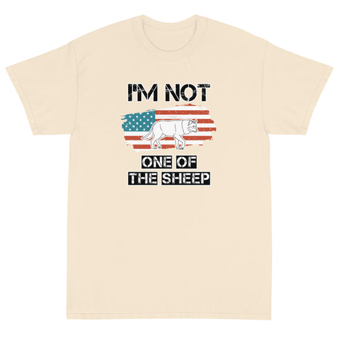 Im Not One Of The Sheep Short Sleeve T-Shirt - Mainstream Freedom