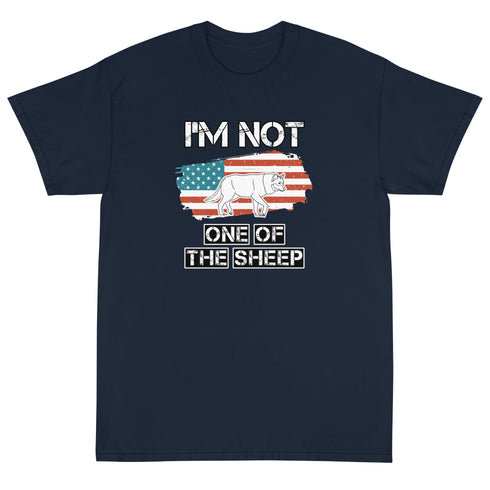 Im Not One Of The Sheep Short Sleeve T-Shirt - Mainstream Freedom
