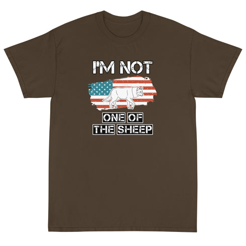 Im Not One Of The Sheep Short Sleeve T-Shirt - Mainstream Freedom