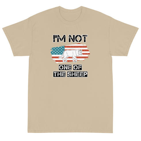 Im Not One Of The Sheep Short Sleeve T-Shirt - Mainstream Freedom