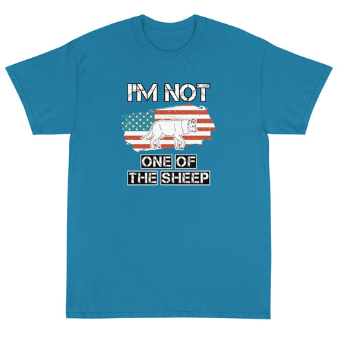 Im Not One Of The Sheep Short Sleeve T-Shirt - Mainstream Freedom