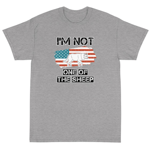 Im Not One Of The Sheep Short Sleeve T-Shirt - Mainstream Freedom