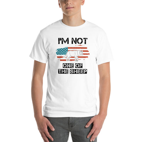 Im Not One Of The Sheep Short Sleeve T-Shirt - Mainstream Freedom
