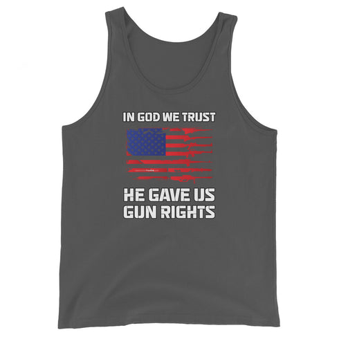 In God We Trust, He Gave Us Gun Rights - Men's Tank Top - Mainstream Freedom
