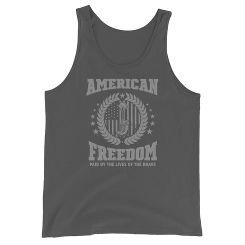 American Freedom Paid By The Lives Of The Brave - Men's Tank Top - Mainstream Freedom