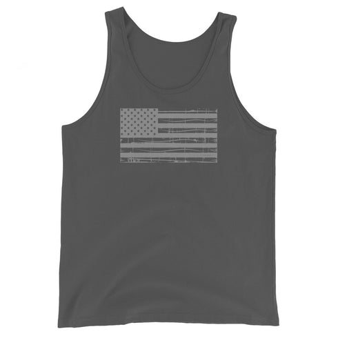Grunge American Flag - Men's Tank Top - Mainstream Freedom
