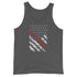 Freedom Grunge Flag Men's Tank Top - Mainstream Freedom